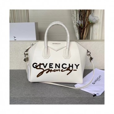 Givenchy 2020 Leather Tote Shoulder Bag,33CM - 지방시 2020 레더 토트 숄더백,GVB0347,33CM,화이트