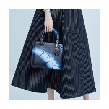 Dior 2020 Lady Dior Tote Shoulder Bag,17CM - 디올 2020 레이디 디올 토트 숄더백 DIOB0597,17CM, 블루