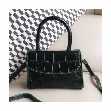 By Far 2020 Leather Tote Shoulder Bag,17cm - 바이 파 2020 레더 토트 숄더백 BYFB0080,17cm,그린