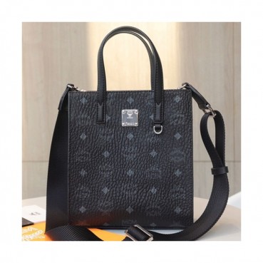 MCM 2020 Tote Shoulder Shopper Bag,22cm - 엠씨엠 2020 여성용 토트 숄더 쇼퍼백 MCMB0472, 22cm,블랙