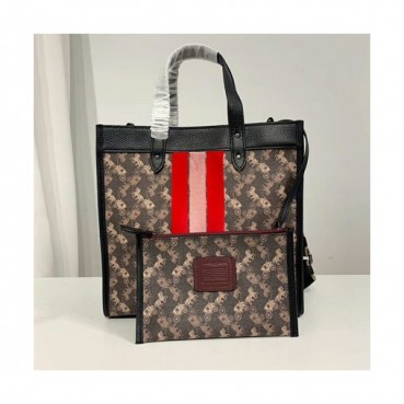 Coach 2020 Ladies Tote Shoulder Shopper Bag,30cm - 코치 2020 여성용 토트 숄더 쇼퍼백 COAB0254,30cm,블랙