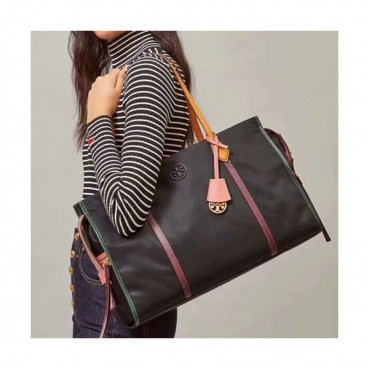 Tory Burch 2020 Nylon Tote Shopper Bag,43cm - 토리버치 2020 나일론 토트 쇼퍼백 TBB0264,43cm,블랙