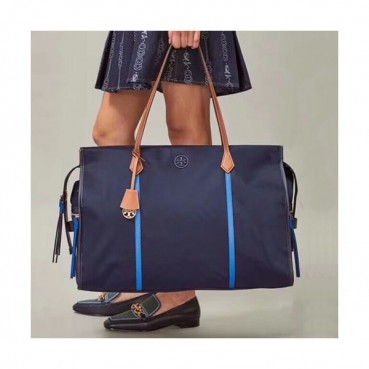 Tory Burch 2020 Nylon Tote Shopper Bag,43cm - 토리버치 2020 나일론 토트 쇼퍼백 TBB0263,43cm,네이비