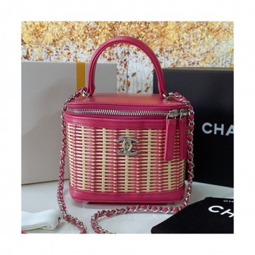 Chanel 2020 Leather Tote Shoulder Bag,15CM - 샤넬 2020 레더 토트 숄더백,CHAB1561,15CM,핑크