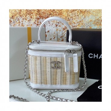 Chanel 2020 Leather Tote Shoulder Bag,15CM - 샤넬 2020 레더 토트 숄더백,CHAB1559,15CM,화이트