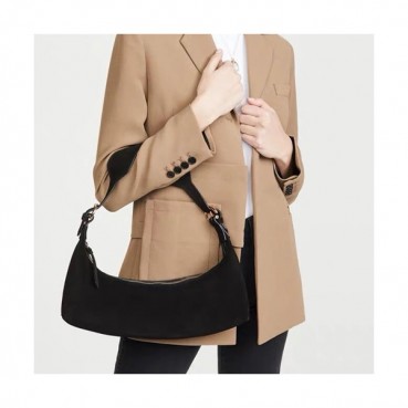 By Far 2020 Suede Tote Shoulder Bag,34cm - 바이 파 2020 스웨이드 토트 숄더백 BYFB0068,34cm,블랙