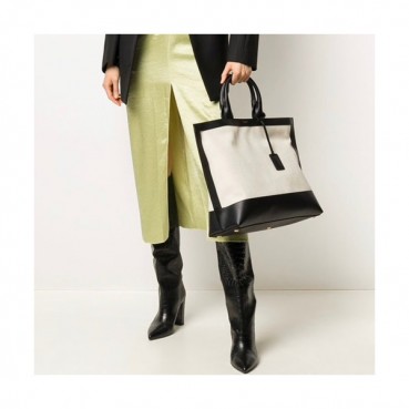 Saint Laurent 2020 Tote Shopper Bag,41.5CM - 입생로랑 2020 남여공용 토트 쇼퍼백,619757, SLB0563,41.5CM,화이트