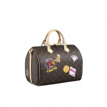 Louis Vuitton 2020 Speedy Tote Shoulder Cross Bag,31cm - 루이비통 2020 스피디 토트 숄더 크로스백 M41112,LOUB2221 ,31cm,브라운