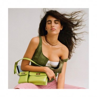 By Far 2020 Leather Tote Shoulder Bag,26cm - 바이 파 2020 레더 토트 숄더백 BYFB0065,26cm,연두