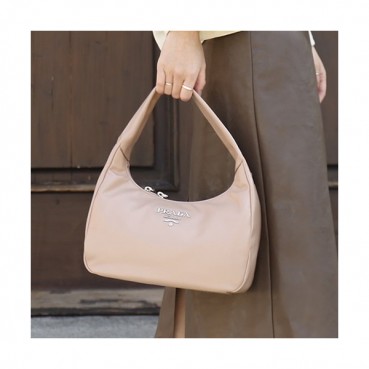 Prada 2020 Leather Hobo Tote Shoulder Bag,26CM - 프라다 2020 레더 호보 토트 숄더백,1BC132