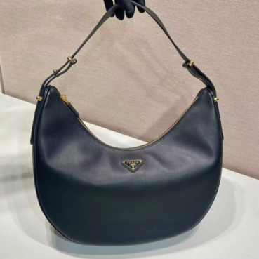 Prada 2024 Leather Hobo Tote Shoulder Bag,35CM - 프라다 2024 레더 호보 토트 숄더백,1BC132