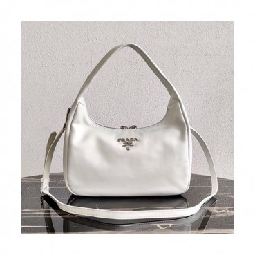 Prada 2020 Leather Hobo Tote Shoulder Bag,26CM - 프라다 2020 레더 호보 토트 숄더백,1BC132