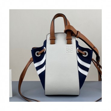 Loewe 2020 Hammock Mini Tote Shoulder Bag, 19CM - 로에베 2020 해먹 미니 토트 숄더백 ,LOEB0401, 19CM, 화이트