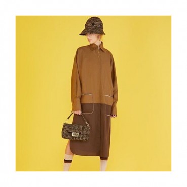 Fendi 2020 Baguette Tote Shoulder Bag, 26cm - 펜디 2020 바게트 토트 숄더백,FENB0544,26cm,브라운