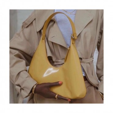 By Far 2020 Leather Tote Shoulder Bag,24cm - 바이 파 2020 레더 토트 숄더백 BYFB0062,24cm,옐로우