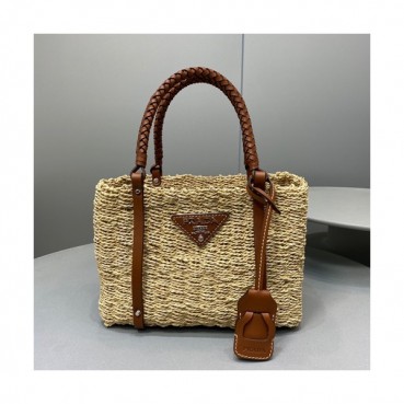 Prada 2020 Ladies Tote Bag,27CM - 프라다 2020 여성용 토트백,PRAB0124,27cm,베이지