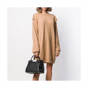 Maison Margiela 2020 Leather Tote Chain Shoulder Cross Bag,22cm - 메종 마르지엘라 2020 레더 토트 체인 숄더 크로스백,MMB0037,22cm,블랙