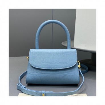By Far 2019 Leather Tote Shoulder Bag,17cm - 바이 파 2019 레더 토트 숄더백 BYFB0055,17cm,스카이블루