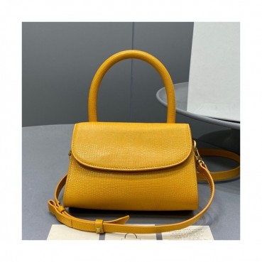 By Far 2019 Leather Tote Shoulder Bag,17cm - 바이 파 2019 레더 토트 숄더백 BYFB0054,17cm,옐로우