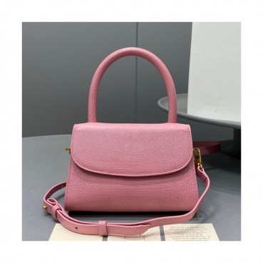 By Far 2019 Leather Tote Shoulder Bag,17cm - 바이 파 2019 레더 토트 숄더백 BYFB0053,17cm,핑크