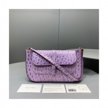 By Far 2020 Leather Tote Shoulder Bag,26cm - 바이 파 2020 레더 토트 숄더백 BYFB0042,26cm,퍼플