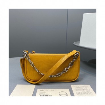 By Far 2020 Leather Tote Shoulder Bag,18cm - 바이 파 2020 레더 토트 숄더백 BYFB0038,18cm,옐로우