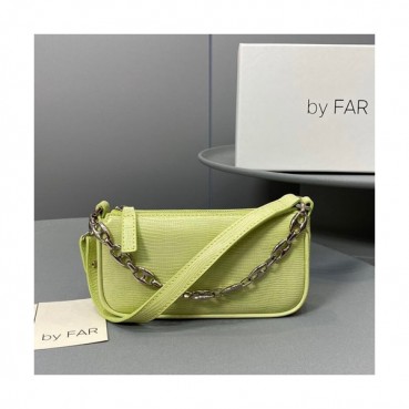 By Far 2020 Leather Tote Shoulder Bag,18cm - 바이 파 2020 레더 토트 숄더백 BYFB0037,18cm,라이트그린