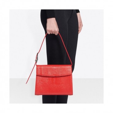 Balenciaga 2020 Ghost Leather Tote Shoulder Bag,26CM - 발렌시아가 2020 고스트 레더 토트 숄더백,BGB0605,26CM,레드