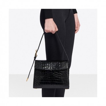 Balenciaga 2020 Ghost Leather Tote Shoulder Bag,26CM - 발렌시아가 2020 고스트 레더 토트 숄더백,BGB0604,26CM,블랙