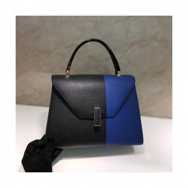 Valextra 2020 Epsom Leather Tote Shoulder Bag,26CM - 발렉스트라 2020 엡송 레더 토트 숄더백,VALB0129,26CM,블루블랙