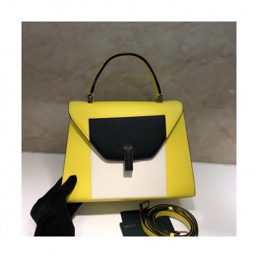 Valextra 2020 Epsom Leather Tote Shoulder Bag,26CM - 발렉스트라 2020 엡송 레더 토트 숄더백,VALB0127,26CM,옐로우