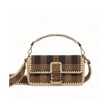 Fendi 2020 Baguette Tote Shoulder Bag, 26cm - 펜디 2020 바게트 토트 숄더백,FENB0543,26cm,브라운