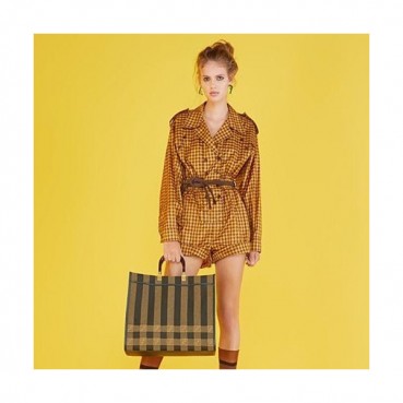 Fendi 2020 Women Tote Shopper Bag ,40CM - 펜디 2020 여성용 레더 토트 쇼퍼백  FENB0540,40CM,브라운