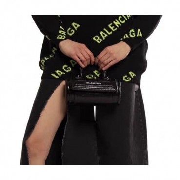 Balenciaga 2020 Leather Tote Shoulder Bag,22CM - 발렌시아가 2020 레더 토트 숄더백,BGB0596,22CM,블랙