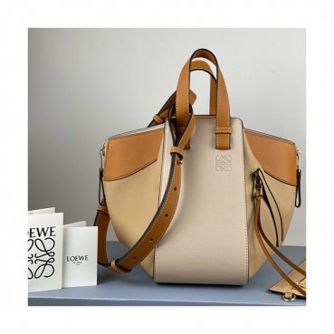 Loewe 2020 Hammock Small Tote Shoulder Bag, 29CM - 로에베 2020 해먹 스몰 토트 숄더백 ,LOEB0397, 29CM, 베이지