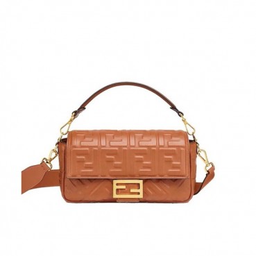 Fendi 2020 Baguette Tote Shoulder Bag, 26cm - 펜디 2020 바게트 토트 숄더백,FENB0534,26cm브라운
