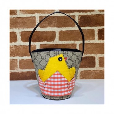 Gucci 2020 Women PVC Tote Bag,16.5CM - 구찌 2020 여성용 PVC 토트백 606192,GUB1108,16.5CM,브라운