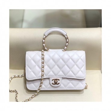 Chanel 2020 WOC Chain Tote Shoulder Cross Bag,19.2CM - 샤넬 2020 WOC 체인 토트 숄더 크로스백,CHAB1464,19.2CM,화이트