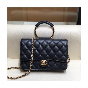 Chanel 2020 WOC Chain Tote Shoulder Cross Bag,19.2CM - 샤넬 2020 WOC 체인 토트 숄더 크로스백,CHAB1463,19.2CM,블랙