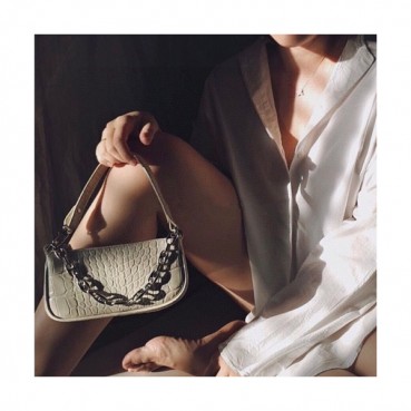 By Far 2020 Leather Tote Shoulder Bag,18cm - 바이 파 2020 레더 토트 숄더백 BYFB0035,18cm,화이트