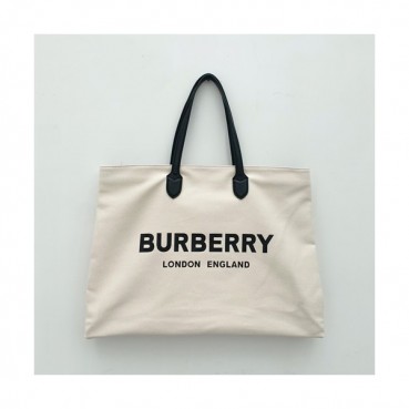 Burberry 2020  Canvas Tote Shopper Bag, 57cm - 버버리 2020 여성용 캔버스 토트 쇼퍼백,BURB0475,57cm,화이트