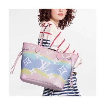 Louis Vuitton 2020 Never Full Tote Shoulder Shopper Bag,31cm - 루이비통 2020 네버풀 토트 숄더 쇼퍼백 M45128,LOUB2016 ,31cm,핑크