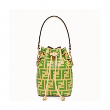 Fendi 2020 Mon Tresor Bucket Tote Shoulder Bag ,18CM - 펜디 2020 몬 트레조 버킷 토트 숄더백  FENB0513,18CM,그린