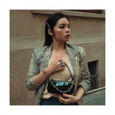 By Far 2020 Leather Tote Shoulder Bag,18cm - 바이 파 2020 레더 토트 숄더백 BYFB0033,18cm,블랙