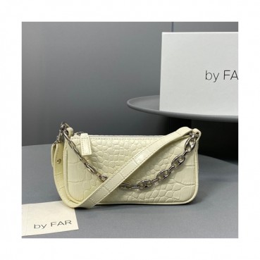 By Far 2020 Leather Tote Shoulder Bag,18cm - 바이 파 2020 레더 토트 숄더백 BYFB0030,18cm,라이트옐로우