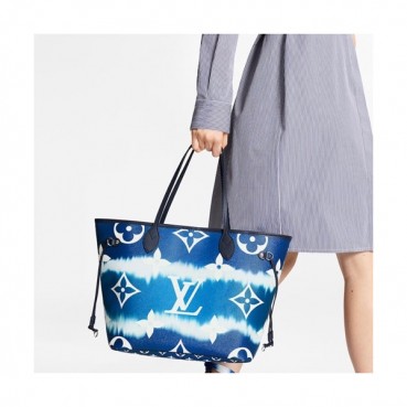 Louis Vuitton 2020 Never Full Tote Shoulder Shopper Bag,31cm - 루이비통 2020 네버풀 토트 숄더 쇼퍼백 M45128,LOUB2003 ,31cm,블루