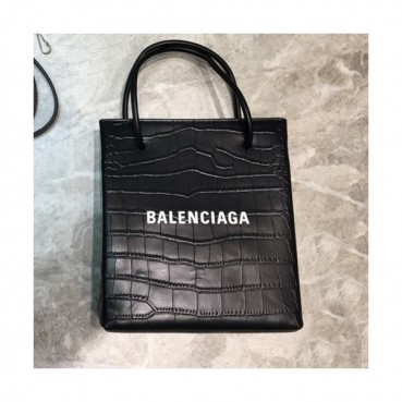 Balenciaga 2020 Leather  Mini Tote Shopper Bag,21.5CM - 발렌시아가 2020 레더 미니 토트 쇼퍼백,BGB0560,21.5CM,블랙