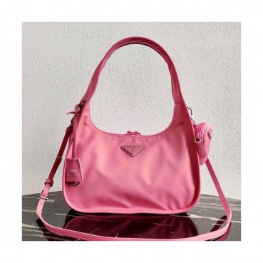 Prada 2020 Nylon Hobo Tote Shoulder Bag,34CM - 프라다 2020 나일론 호보 토트 숄더백,1BC115