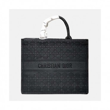 Dior 2020 Woman Canvas Book Tote Shopper Bag,41.5CM - 디올 2020 여성용 캔버스 북 토트 쇼퍼백 DIOB0534,41.5CM,블랙