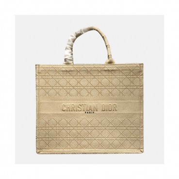 Dior 2020 Woman Canvas Book Tote Shopper Bag,41.5CM - 디올 2020 여성용 캔버스 북 토트 쇼퍼백 DIOB0532,41.5CM,베이지